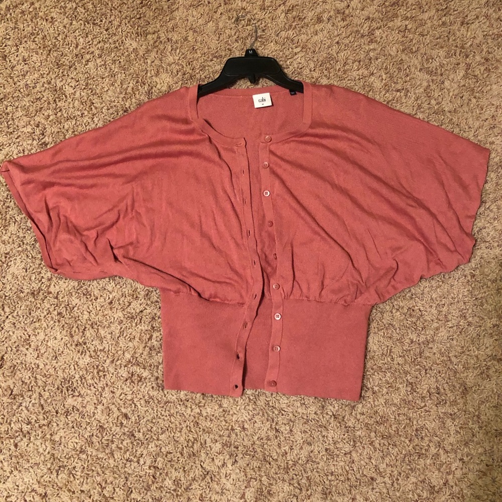 CAbi short sleeved cardigan sweater